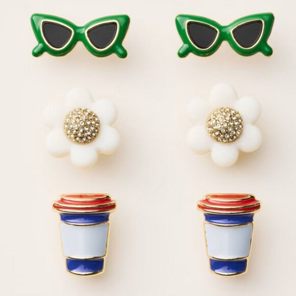 Kate Spade Earrings - Set of Two - Novelty Studs - Nickel Free - Picture 8 of 8